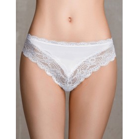 Трусы бразилиана Amelie NINA 1008-3 белый, Цвет: белый, Размеры: XL