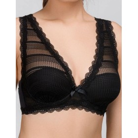 Бюстгальтер бралетт Amelie PLEAT 8143 черный, Цвет: черный, Размеры: 70B