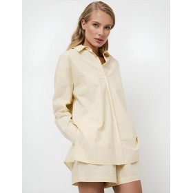 Комплект с шортами из хлопка Aruelle LIMONELLA SET, Цвет: светло-жёлтый, Размеры: S