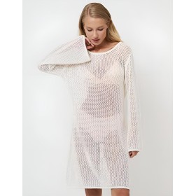 Ажурное платье Aruelle SARA, Цвет: шампань, Размеры: XL