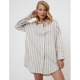 Сорочка рубашечного кроя Aruelle SERAPHINE, Цвет: кремовый, Размеры: 2XL