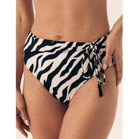Трусы купальные высокие Esotiq 42386 ZIBRAZ черный/шампань, Цвет: черный/шампань, Размеры: S