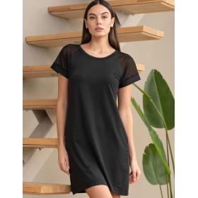 Домашняя туника Mia-Amore FIBI 7424, Цвет: черный, Размеры: S/M