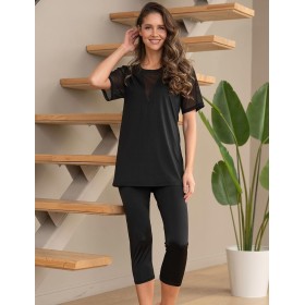 Комплект футболка с леггинсами Mia-Amore FIBI 7426, Цвет: черный, Размеры: M