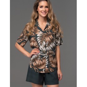 Комплект из тканой вискозы Mia-Amore SAMUI 5391, Цвет: хаки, Размеры: 3XL