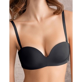 Бюстгальтер балконет планж пуш-ап Mioocchi SELENA 8187 nero, Цвет: nero (черный), Размеры: 75C