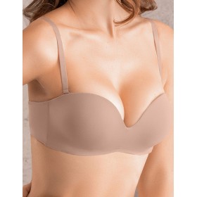 Бюстгальтер балконет планж пуш-ап Mioocchi SELENA 8187 praline, Цвет: praline (пралине), Размеры: 80C