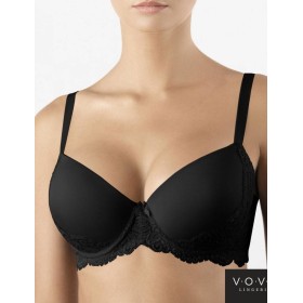 Бюстгальтер формованный VOVA LAURA 32524 черный, Цвет: черный, Размеры: 70D