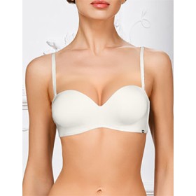 Бескостный бюстгальтер планж пуш-ап Amelie MILLA 2020 молоко new, Цвет: молоко, Размеры: 75A