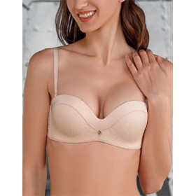 Бюстгальтер планж пуш-ап Amelie NADIN 2220 пудра new, Цвет: пудра, Размеры: 65B