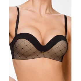 Бюстгальтер планж пуш-ап Amelie NADIN 2220 черный new, Цвет: черный, Размеры: 75B