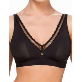 Бюстгальтер бралетт без косточек Amelie NADIN 2222 черный new, Цвет: черный, Размеры: 80D