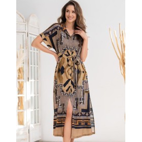 Длинная рубашка-халат Mia-Amore MARTINIKA 5287, Цвет: мультицвет, Размеры: S