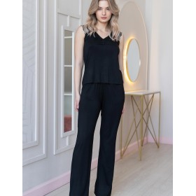 Пижама из топа и брюк Mia-Amore NUAR 6242 черный, Цвет: черный, Размеры: M