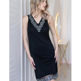 Сорочка на широких бретелях Mia-Amore NUAR 6248 черный, Цвет: черный, Размеры: 3XL