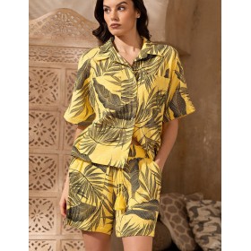 Свободный комплект из хлопка Mia-Amore TENERIFE 5223 желтый, Цвет: желтый, Размеры: S