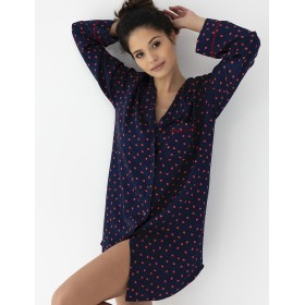 Домашняя рубашка из вискозы Sensis SOPHIA, Цвет: темно-синий, Размеры: M