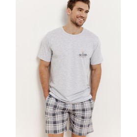 Пижама мужская с шортами Taro 3392 RALPH, Цвет: светло-серый, Размеры: M