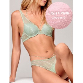 Комплект Infiore LOLITA llt2267 пуш-ап+бразилиана light pink, Цвет: light pink (розовый), Размеры: 70B