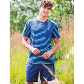 Пижама мужская из хлопка Key MNS 345, Цвет: кобальт, Размеры: M