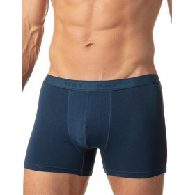 Мужские трусы боксеры Key MXH 019 тёмно-синий, Цвет: тёмно-синий, Размеры: L