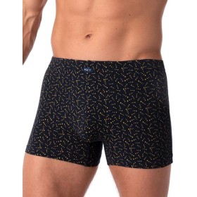 Мужские трусы боксеры Key MXH 948 чёрный/желтый, Цвет: чёрный/желтый, Размеры: XL