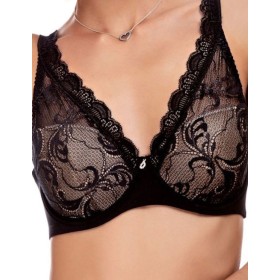 Кружевной бюстгальтер на каркасах Leilieve SAVOIR FAIRE 9400 nero, Цвет: nero (черный), Размеры: 80C