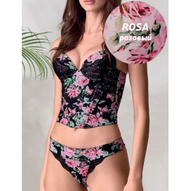 Комплект Lormar LOOK Loo52802 бюстье+бразилиана rosa, Цвет: rosa (розовый), Размеры: 80B