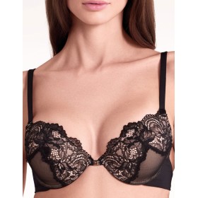 Бюстгальтер пуш-ап Lormar SATEN PUSH_UP nero/cipria, Цвет: nero/cipria, Размеры: 75B