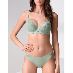 Комплект Lormar SATEN пуш-ап+слипы Sat52059 giada, Цвет: giada (нефритовый), Размеры: 70B