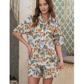 Комплект с шортами из натурального хлопка Mia-Amore ANAIS 5432, Цвет: мультицвет, Размеры: S