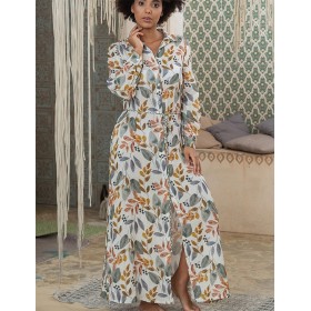 Длинная рубашка из хлопкового муслина Mia-Amore ANAIS 5437, Цвет: мультицвет, Размеры: 4XL