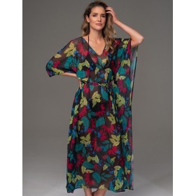 Туника из принтованной сетки Mia-Amore CALIPSO 2274, Цвет: черный, Размеры: 2XL/3XL