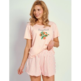 Женская хлопковая пижама Taro 3322 DARCIE, Цвет: персиковый, Размеры: M