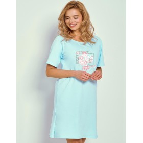 Сорочка с короткими рукавами Taro 3327/3364/3365 ISLA лазурный, Цвет: лазурный, Размеры: 4XL