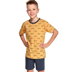 Пижама детская из хлопка Taro 390/391 MAX желтый/синий, Цвет: желтый/синий, Размеры: 110