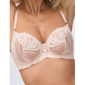 Кружевной бюстгальтер балконет Alles CREME BRULEE M Balcony, Цвет: бежевый, Размеры: 65E