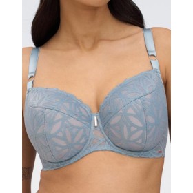 Бюстгальтер полупоролон Alles SALT&SEA PU, Цвет: голубой, Размеры: 80F