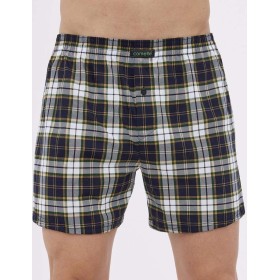 Свободные трусы шорты Cornette 002/008-18 COMFORT графит/желтый, Цвет: графит/желтый, Размеры: L