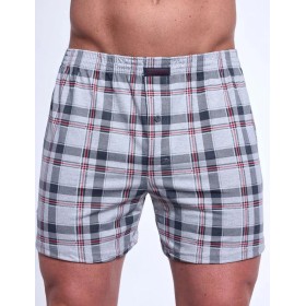 Свободные трусы шорты Cornette 002/008-19 COMFORT серый/красный, Цвет: серый/красный, Размеры: M