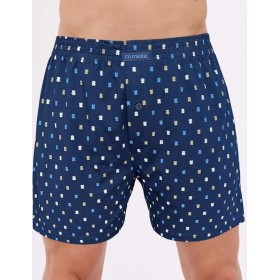 Свободные трусы шорты Cornette 002/008-19 COMFORT темно-синий/белый, Цвет: темно-синий/белый, Размеры: XL