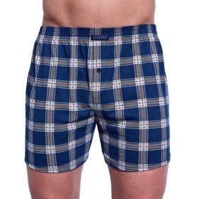 Свободные трусы шорты Cornette 002/008-19 COMFORT темно-синий/серый, Цвет: темно-синий/серый, Размеры: M