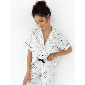 Пижама с брюками из вискозы Sensis CHANEL, Цвет: белый, Размеры: L