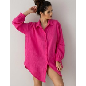 Яркая рубашка из муслина Sensis MAGENTA, Цвет: малиновый, Размеры: S/M