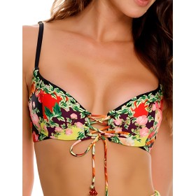 Цветной пляжный бюст Agua Bendita 15446 THYRA DAWN, Цвет: бордовый, Размеры: M