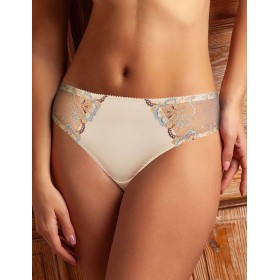 Трусы бразилиана Albina L EMMA 350 пион с голубым, Цвет: пион с голубым, Размеры: L