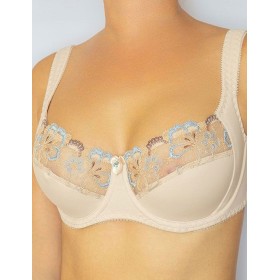 Мягкий бюстгальтер с подкроем Albina L EMMA 7090 пион с голубым, Цвет: пион с голубым, Размеры: 85B