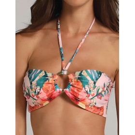 Пляжный топ-бандо Cosita Linda 25049B EXOTIC LEAVES, Цвет: мульти, Размеры: M