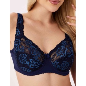 Бюстгальтер мягкий с подкроем Elli 1013 темно-синий, Цвет: темно-синий, Размеры: 100F