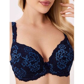 Бюстгальтер пуш-ап Elli 8040 темно-синий, Цвет: темно-синий, Размеры: 85E